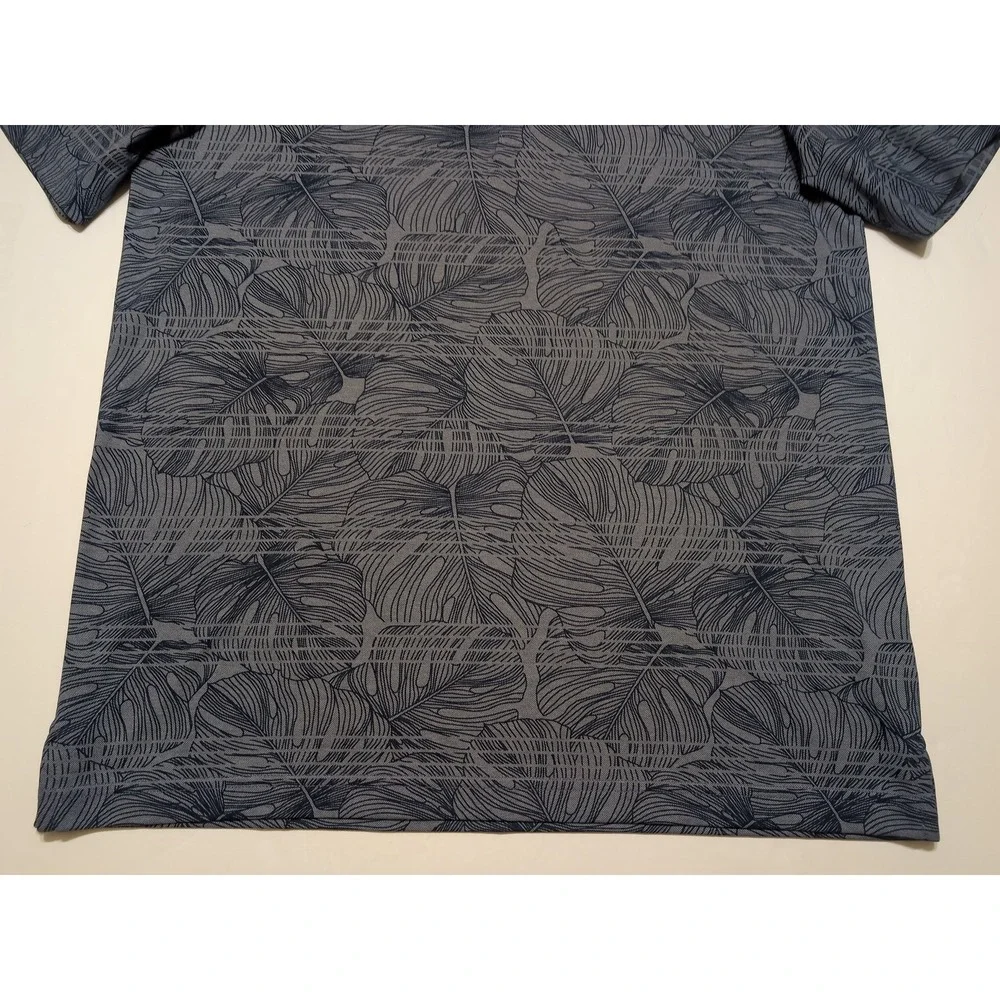 TRAVIS MATHEW Short Sleeve Polo Shirt Rio Pinar Golf Blue Floral Large L ~ New - Picture 10 of 11